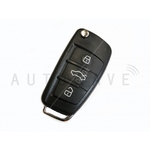 Autowave RAV 3 Button Flip Remote Case (AUTKC168) For: Audi