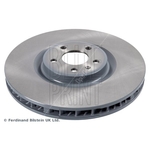 Blue Print Vented Brake Disc - Slotted (ADBP430047) Fits: Porsche Front Axle Left