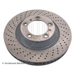 Blue Print Vented Brake Disc - Drilled (ADBP430057) Fits: Porsche Front Axle Left