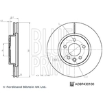 Blue Print Vented Brake Disc (ADBP430100) Fits: VW Front Axle