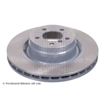 Blue Print Vented Brake Disc (ADJ134314) Fits: Land Rover Front Axle