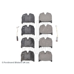 Blue Print Front Brake Pad Set (ADU174257) Fits: Mercedes-Benz SL 55 AMG Kompressor 