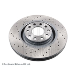 Blue Print Vented Brake Disc - Drilled (ADV184336) Fits: Audi Front Axle