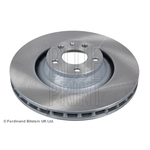 Blue Print Vented Brake Disc (ADV184371) Fits: Audi Front Axle