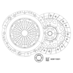 Blue Print Clutch Kit For Mini (ADB113001)