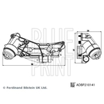 Blue Print Oil Filter Housing (ADBP210141) With Oil Filter And Oil Cooler
