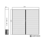 Blue Print Cabin Filter (ADBP250045) High Quality Filtration for Kia