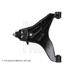 Blue Print Control Arm With Bushes, Joint, Castle Nut And Cotter Pin - Front Axle Left, Lower (ADBP860079) Fits Mitsubishi