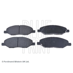 Blue Print Front Brake Pad Set (ADN142173) Fits: Nissan Micra 