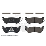 Blue Print Brake Pad Set (ADU174275) Fits: Mercedes