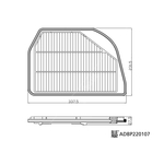 Blue Print Air Filter (ADBP220107)