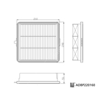 Blue Print Air Filter (ADBP220160) 