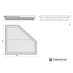 Blue Print Air Filter (ADBP220163) 