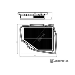 Blue Print Air Filter (ADBP220168) 