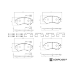 Blue Print Brake Pad Set (ADBP420107) Front Axle