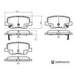 Blue Print Brake Pad Set (ADBP420163) Fits: Maxus Rear Axle