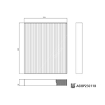 Blue Print Cabin Filter (ADBP250118) 