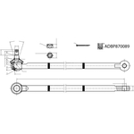 Blue Print Centre Rod Assembly (ADBP870089) Fits: Suzuki Front Axle
