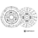 Blue Print Clutch Kit (ADBP300231)