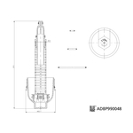 Blue Print Oil Filter Housing Cap (ADBP990048) 