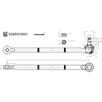 Blue Print Tie Rod End (ADBP870093) Fits: Suzuki Front Axle Right