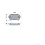 BOSCH Brake Pad Set (BP2279)