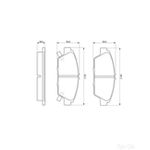 BOSCH Brake Pad Set (0986424289)