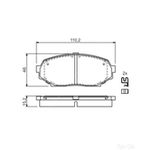 BOSCH Brake Pad Set (0986424303)