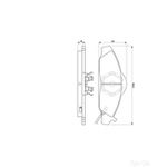 BOSCH Brake Pad Set (0986424551)