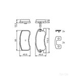 BOSCH Brake Pad Set (0986424697)