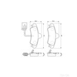 BOSCH Brake Pad Set (0986424745)