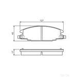 BOSCH Brake Pad Set (0986460960)