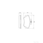 BOSCH Brake Pad Set (0986460989)