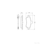 BOSCH Brake Pad Set (0986460991)