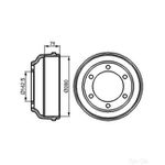 Bosch Brake Drum (DB122) - 0986477047