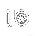 Bosch Pair of Brake Discs - 0986478350