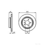 Bosch Single Brake Disc (BD676) - 0986478763