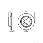 Bosch Single Brake Disc (BD680) - 0986478768