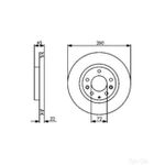 Bosch Pair of Brake Discs - 0986479474