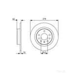 Bosch Pair of Brake Discs - 0986479515