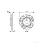 Bosch Vented Brake Disc (0986479786)