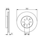 Bosch Vented Brake Disc (0986479R80)