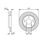 Bosch Brake Discs (BD2331) - 0986479U71
