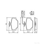 Bosch Brake Pad Set (BP778) - 0986491050