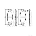 BOSCH Brake Pad Set (0986494146)