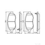 BOSCH Brake Pad Set (0986494211)