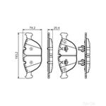 BOSCH Brake Pad Set (0986494217)