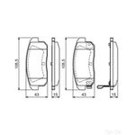 BOSCH Brake Pad Set (0986494223)