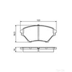 BOSCH Brake Pad Set (0986494225)