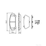 BOSCH Brake Pad Set (0986494232)